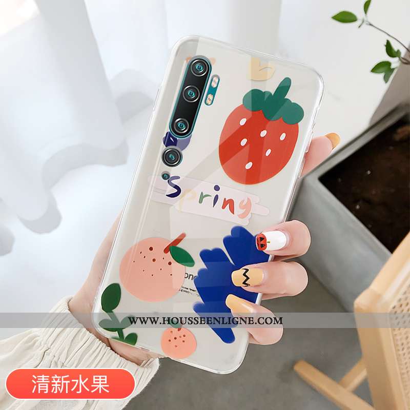 Housse Xiaomi Mi Note 10 Tendance Silicone Téléphone Portable Personnalité Petit Coque Nouveau Rouge