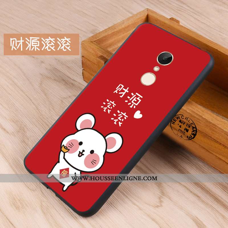 Housse Xiaomi Redmi 5 Délavé En Daim Fluide Doux Coque Téléphone Portable Protection Petit Étui Blan