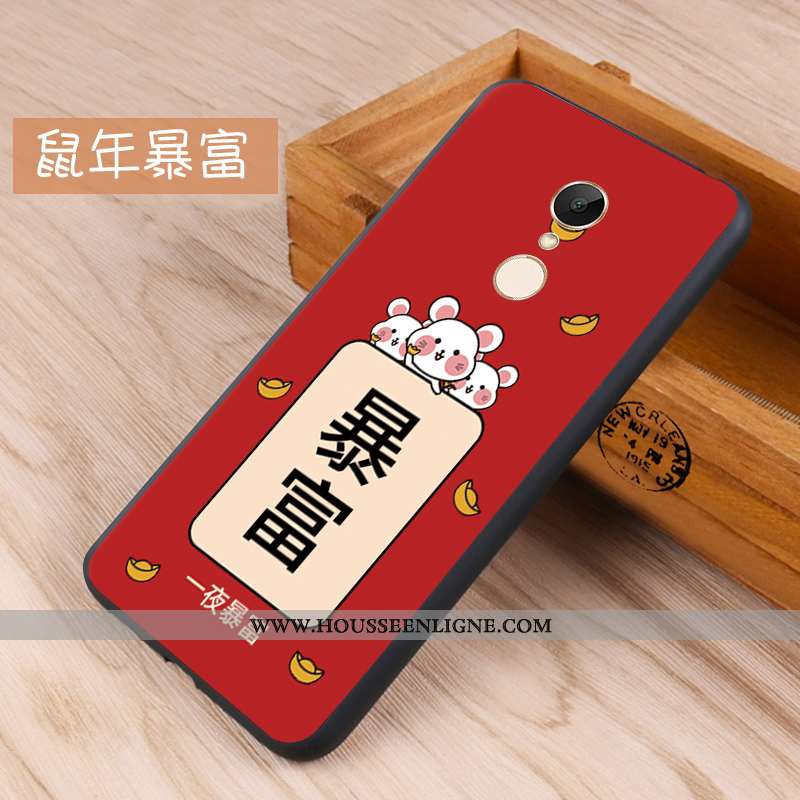 Housse Xiaomi Redmi 5 Délavé En Daim Fluide Doux Coque Téléphone Portable Protection Petit Étui Blan