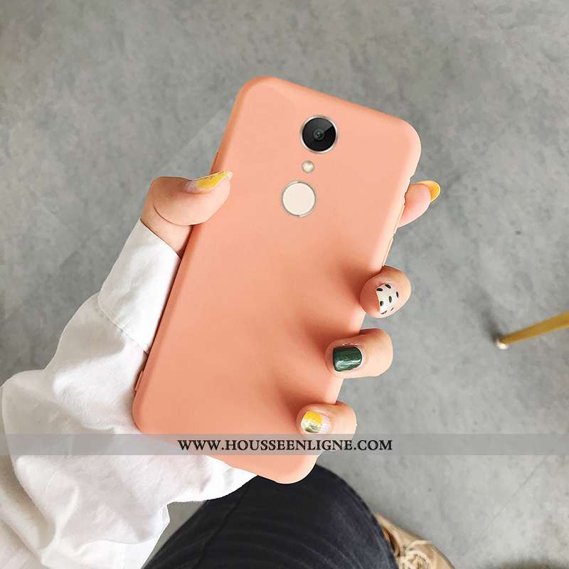 Housse Xiaomi Redmi 5 Délavé En Daim Personnalité Téléphone Portable Jaune Couleur Unie Net Rouge To