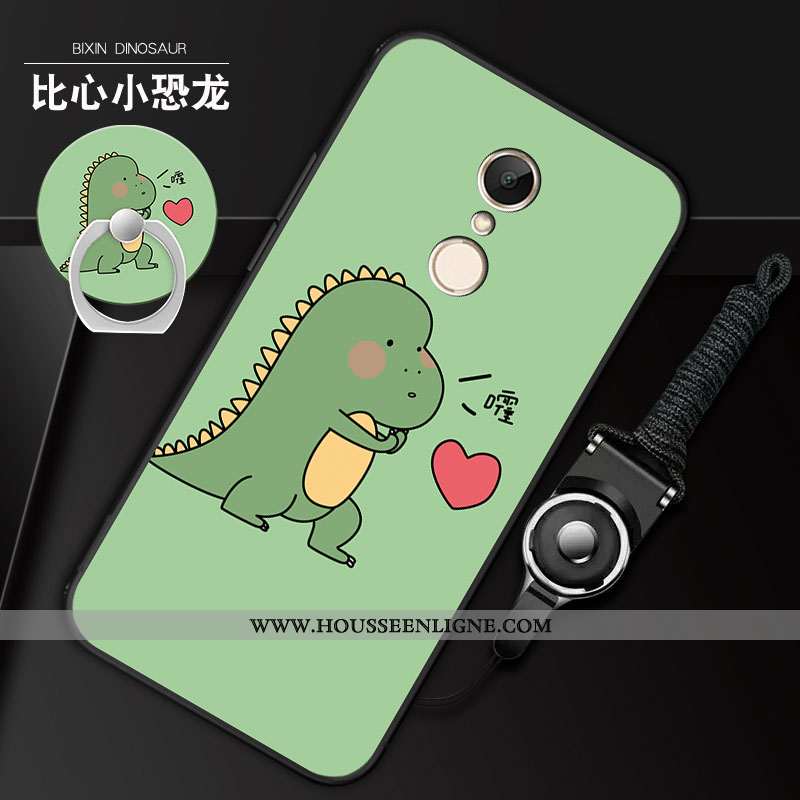 Housse Xiaomi Redmi 5 Ornements Suspendus Fluide Doux Étui Silicone Coque Téléphone Portable Vert Ve
