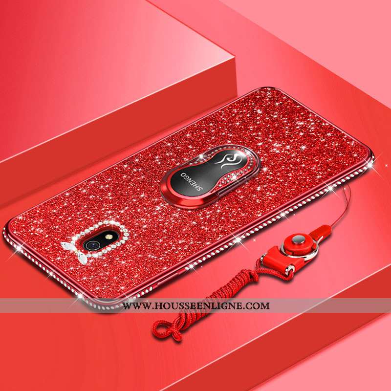 Housse Xiaomi Redmi 8a Protection Ornements Suspendus Coque Silicone Rouge Tout Compris Étui