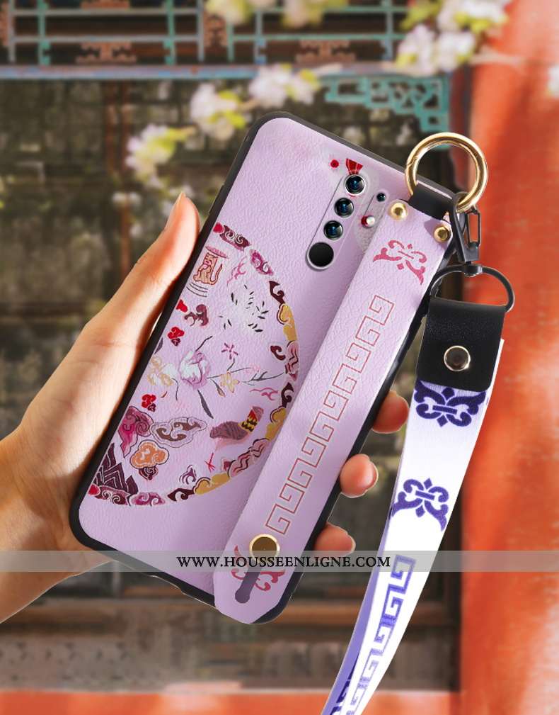Housse Xiaomi Redmi 9 Mode Personnalité Téléphone Portable Violet Légère Étui Fluide Doux