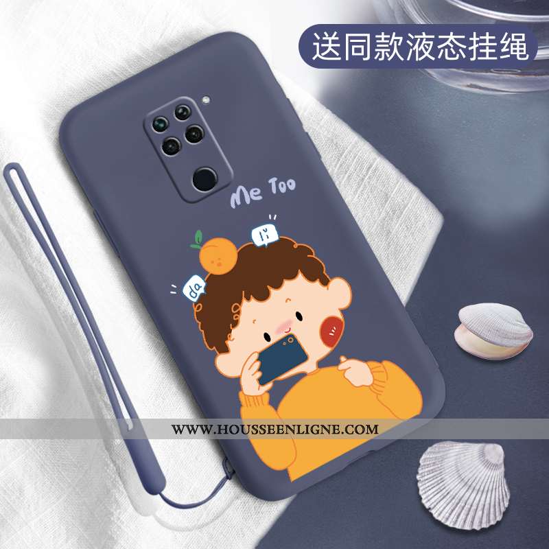 Housse Xiaomi Redmi Note 9 Créatif Fluide Doux Petit Téléphone Portable Silicone Protection Personna