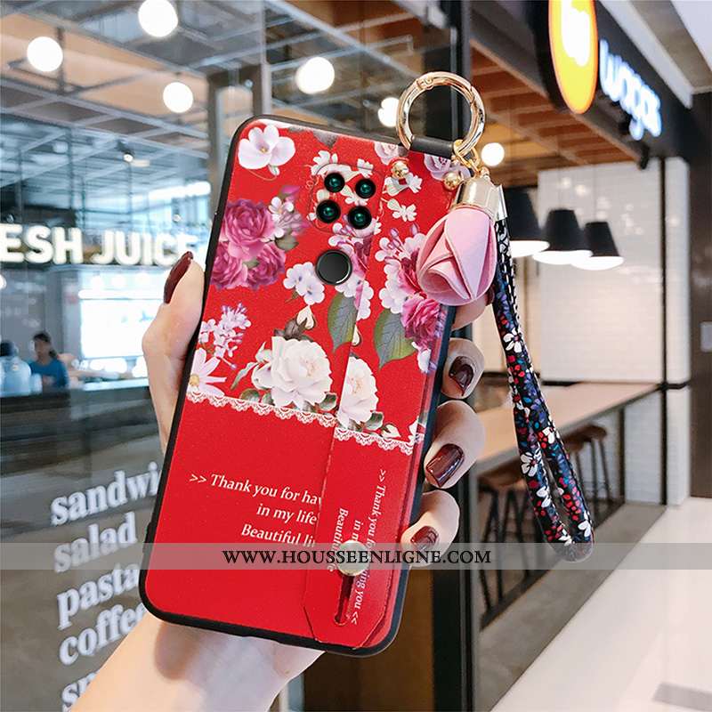 Housse Xiaomi Redmi Note 9 Fluide Doux Silicone Tout Compris Rouge Amoureux Rose Incassable