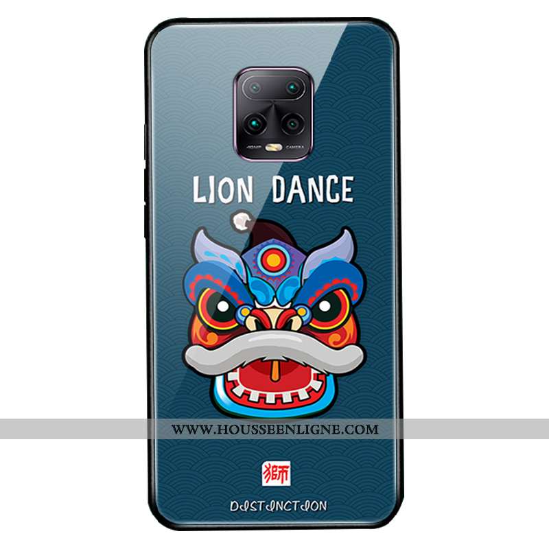 Housse Xiaomi Redmi Note 9 Pro Verre Créatif Coque Téléphone Portable Silicone Étui Dessin Animé Ver