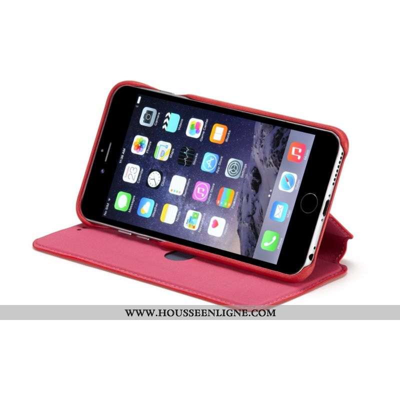 Housse iPhone 6/6s Plus Cuir Silicone Protection Incassable Étui Téléphone Portable Nouveau Marron