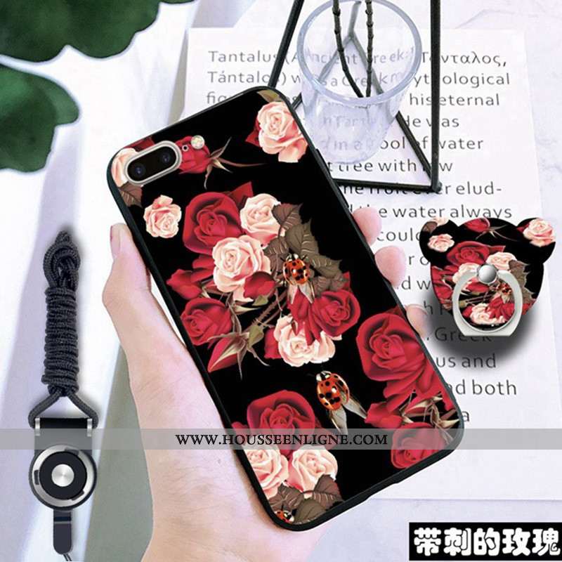 Housse iPhone 7 Plus Fluide Doux Rouge Téléphone Portable Coque Incassable