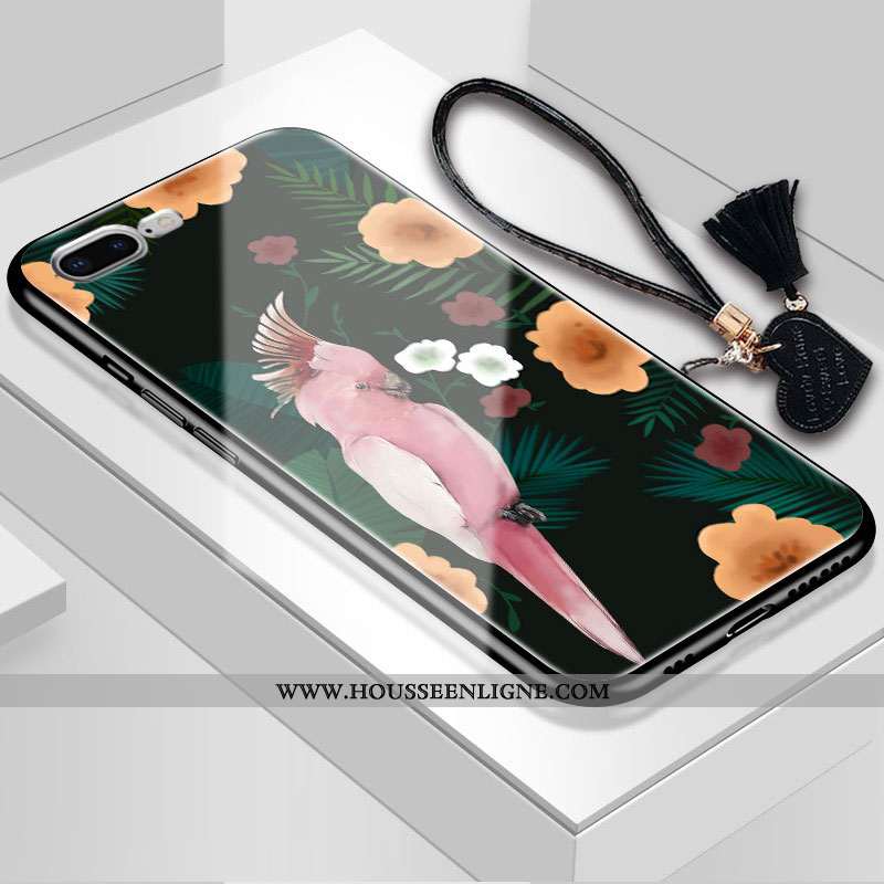 Housse iPhone 7 Plus Personnalité Mode Noir Incassable Bordure Nouveau Étui