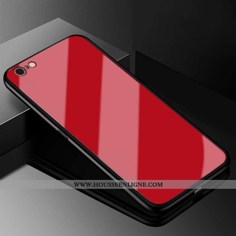 Housse iPhone Se (nouveau) Personnalité Mode Nouveau Verre Protection Simple Tout Compris Rouge