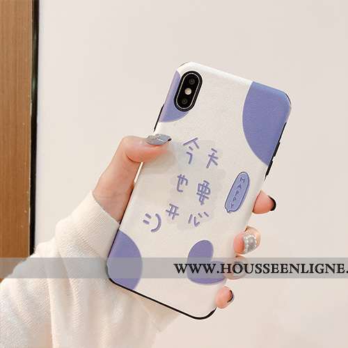 Housse iPhone X Créatif Ultra Vent Incassable Téléphone Portable Personnalité Légère Bleu