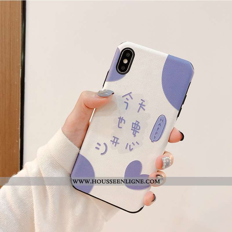 Housse iPhone X Créatif Ultra Vent Incassable Téléphone Portable Personnalité Légère Bleu