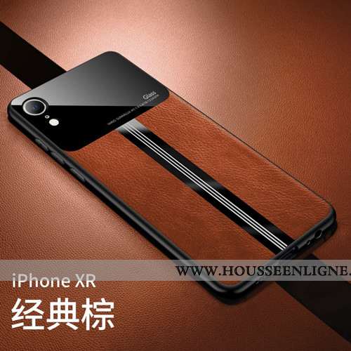Housse iPhone Xr Légère Cuir Silicone Protection Téléphone Portable Modèle Fleurie Transparent Turqu