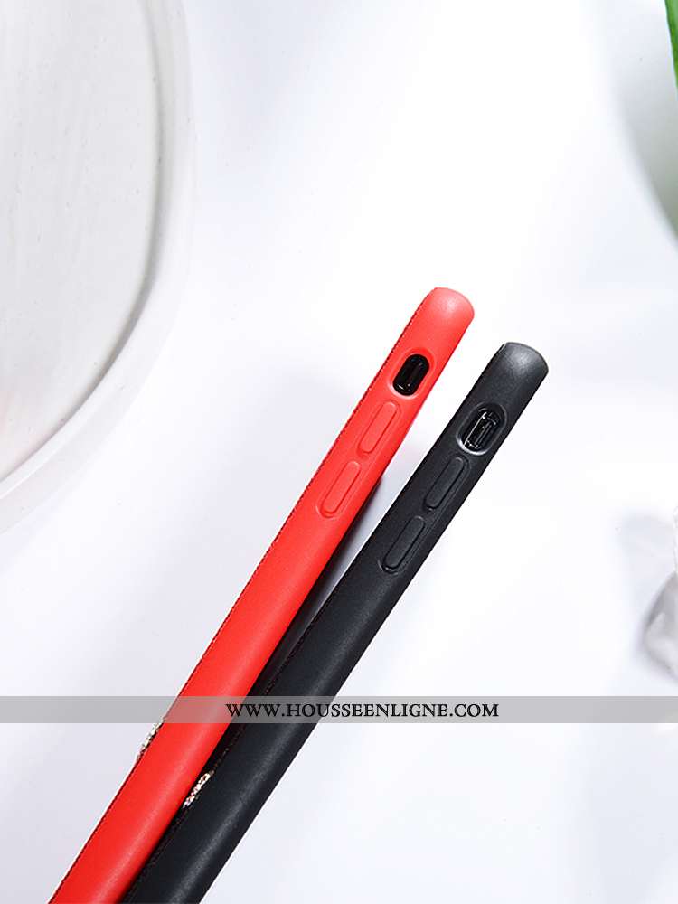 Housse iPhone Xs Max Créatif Ultra Luxe Personnalité Téléphone Portable Net Rouge Légère Noir