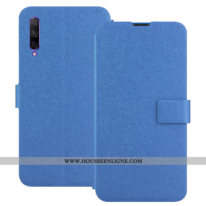 Étui Honor 9x Pro Cuir Bleu Coque Housse Carte Téléphone Portable