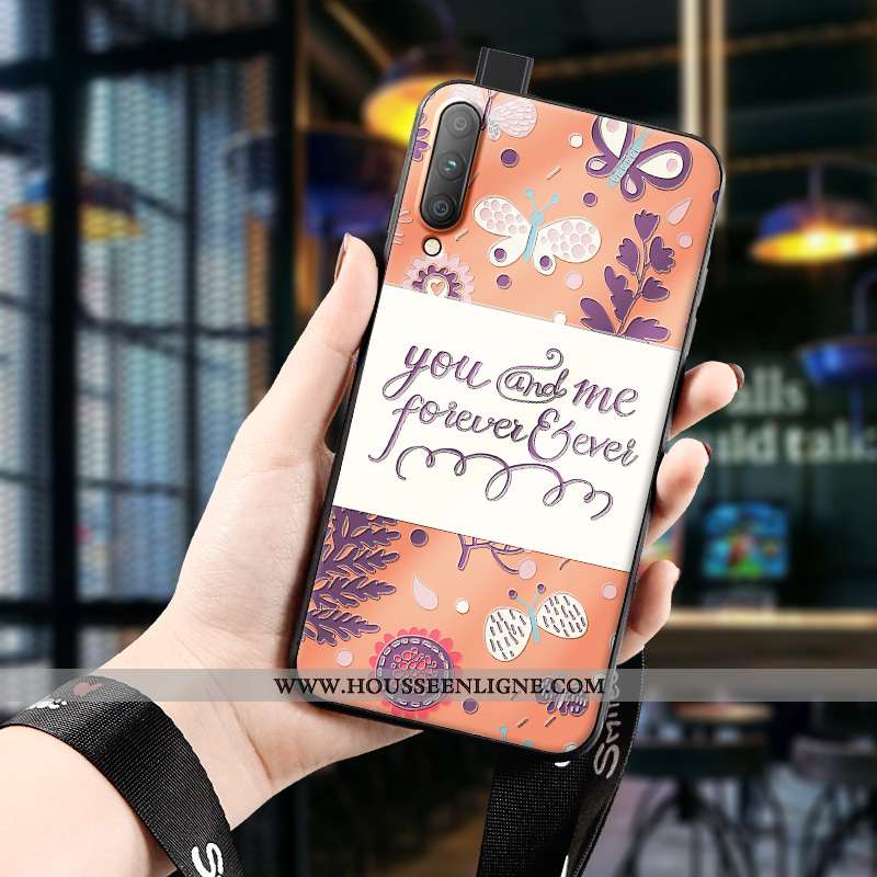 Étui Honor 9x Pro Personnalité Créatif Silicone Orange Téléphone Portable Jeunesse Délavé En Daim