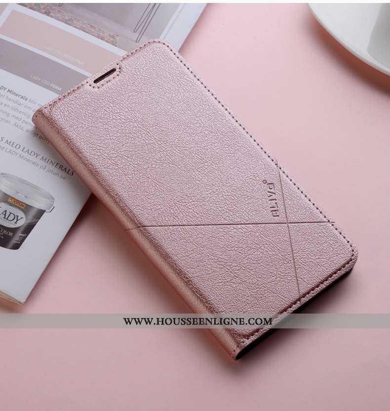 Étui Honor 9x Pro Silicone Protection Clamshell Cuir Fluide Doux Rose