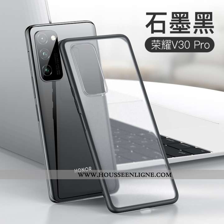 Étui Honor View30 Pro Fluide Doux Silicone Protection Tout Compris Légère Téléphone Portable Bleu