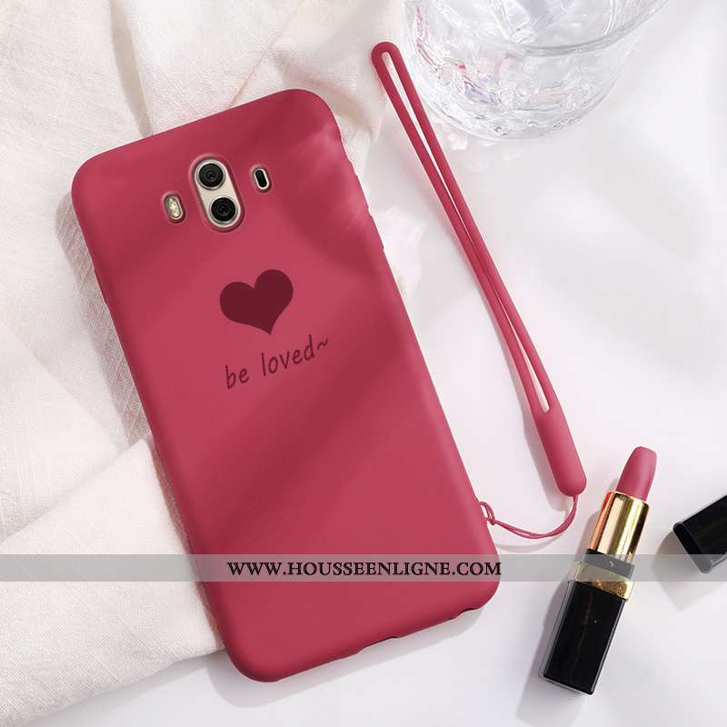 Étui Huawei Mate 10 Coque En Silicone Mode Téléphone Portable Net Rouge Protection Tendance Jaune