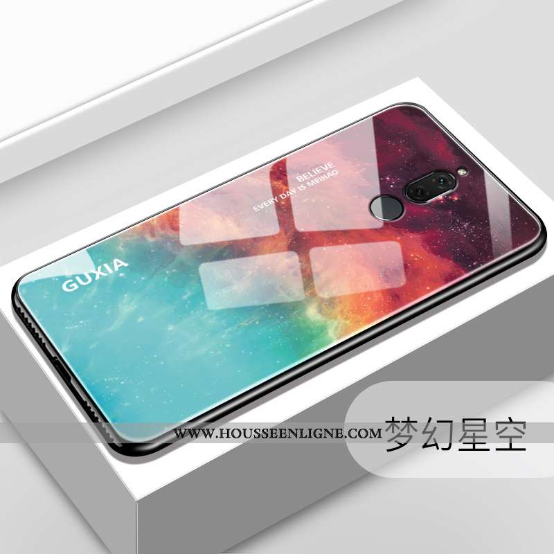 Étui Huawei Mate 10 Lite Tendance Fluide Doux Personnalité Miroir Téléphone Portable Verre Violet