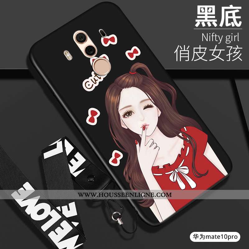 Étui Huawei Mate 10 Pro Silicone Protection Noir Fluide Doux Coque Tout Compris Téléphone Portable