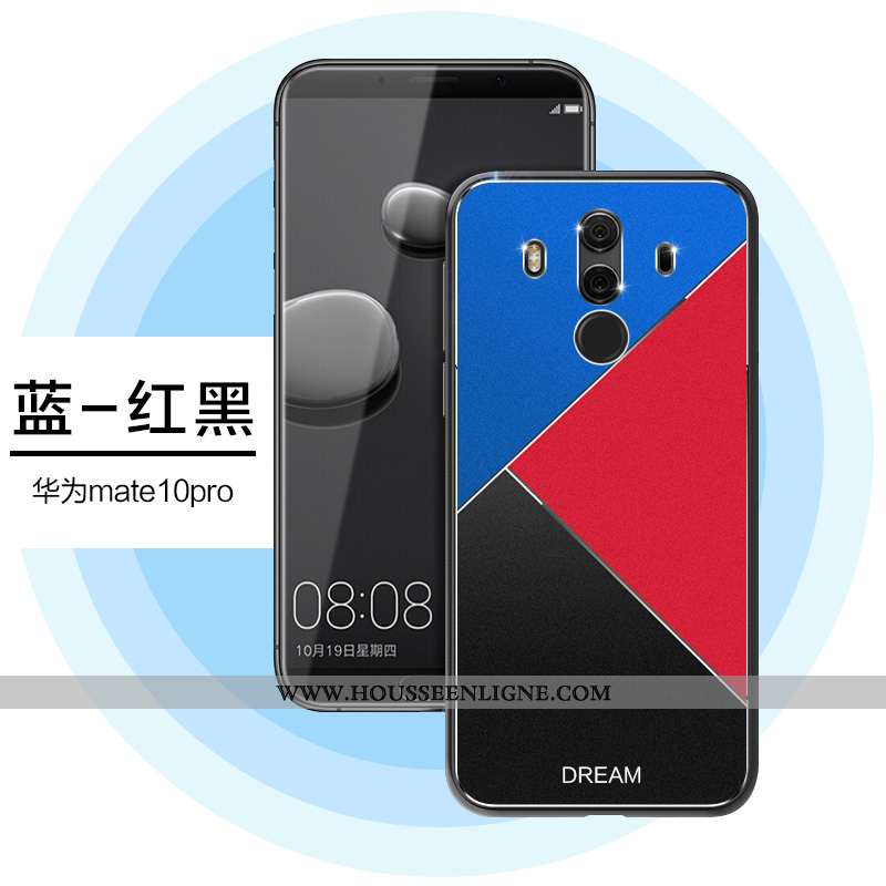 Étui Huawei Mate 10 Pro Ultra Tendance Protection Coque Personnalité Métal Noir