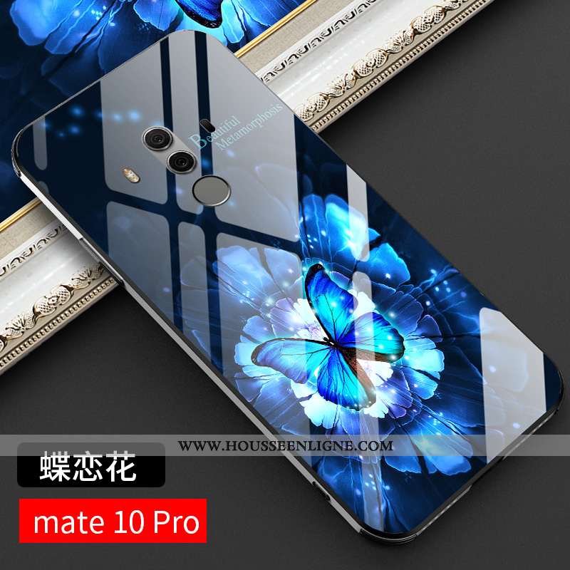 Étui Huawei Mate 10 Pro Verre Personnalité Tendance Tout Compris Ultra Protection Nouveau Noir