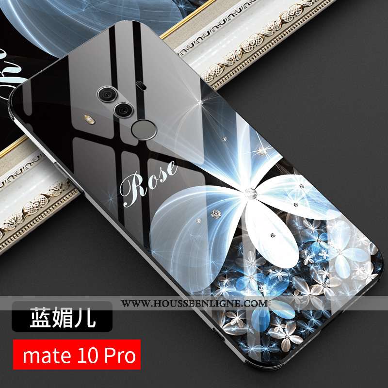Étui Huawei Mate 10 Pro Verre Personnalité Tendance Tout Compris Ultra Protection Nouveau Noir