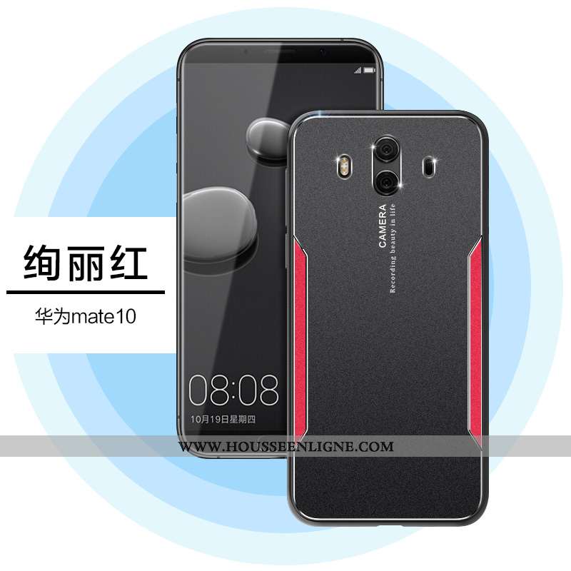 Étui Huawei Mate 10 Silicone Protection Net Rouge Coque Créatif Fluide Doux Tendance Argent