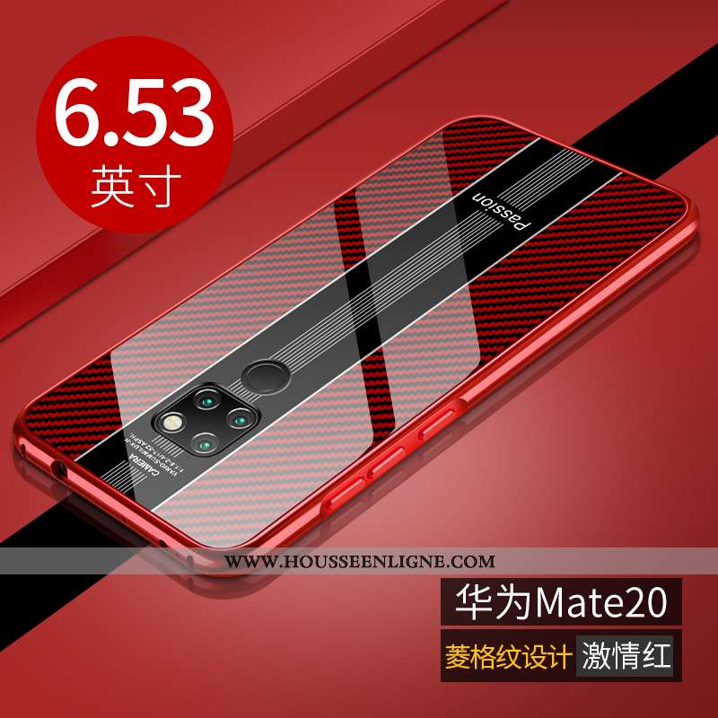 Étui Huawei Mate 20 Légère Protection Incassable Téléphone Portable Luxe Rouge