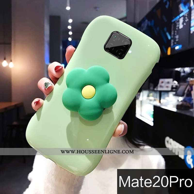 Étui Huawei Mate 20 Pro Personnalité Créatif Clair Support Silicone Vent Coque Verte