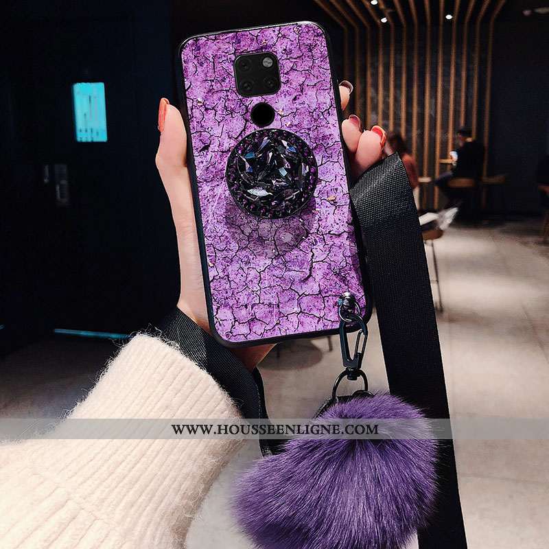 Étui Huawei Mate 20 X Protection Personnalité Téléphone Portable Coque Violet