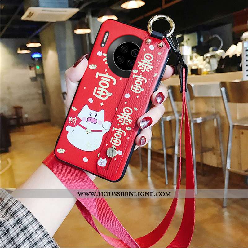 Étui Huawei Mate 30 Ornements Suspendus Charmant Rouge Protection Coque Téléphone Portable