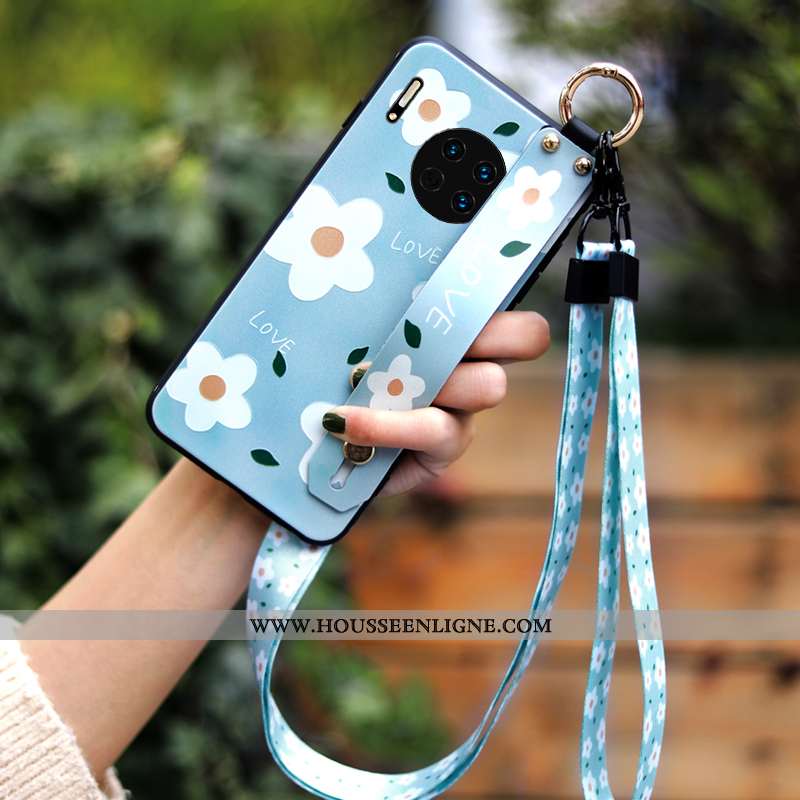 Étui Huawei Mate 30 Pro Personnalité Créatif Téléphone Portable Bleu Légère Frais Mode
