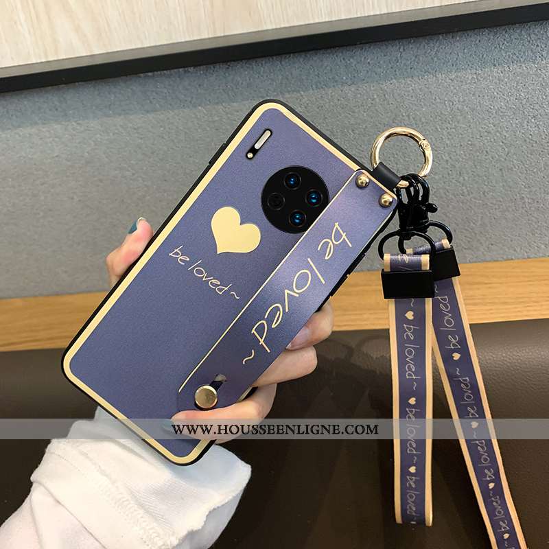 Étui Huawei Mate 30 Pro Personnalité Créatif Téléphone Portable Bleu Légère Frais Mode