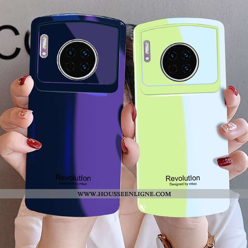 Étui Huawei Mate 30 Pro Silicone Protection Incassable Tendance Net Rouge Bleu Téléphone Portable Ro