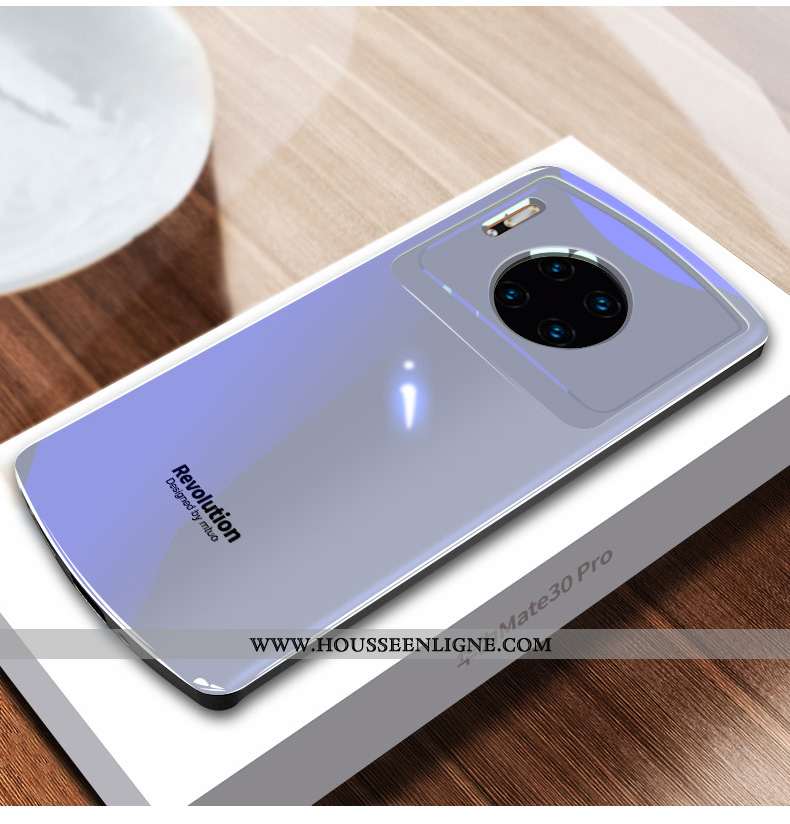 Étui Huawei Mate 30 Pro Silicone Protection Incassable Tendance Net Rouge Bleu Téléphone Portable Ro