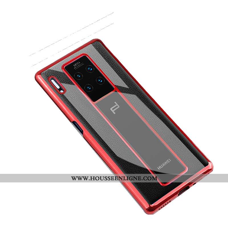 Étui Huawei Mate 30 Rs Protection Transparent Incassable Légère Coque Téléphone Portable Rouge