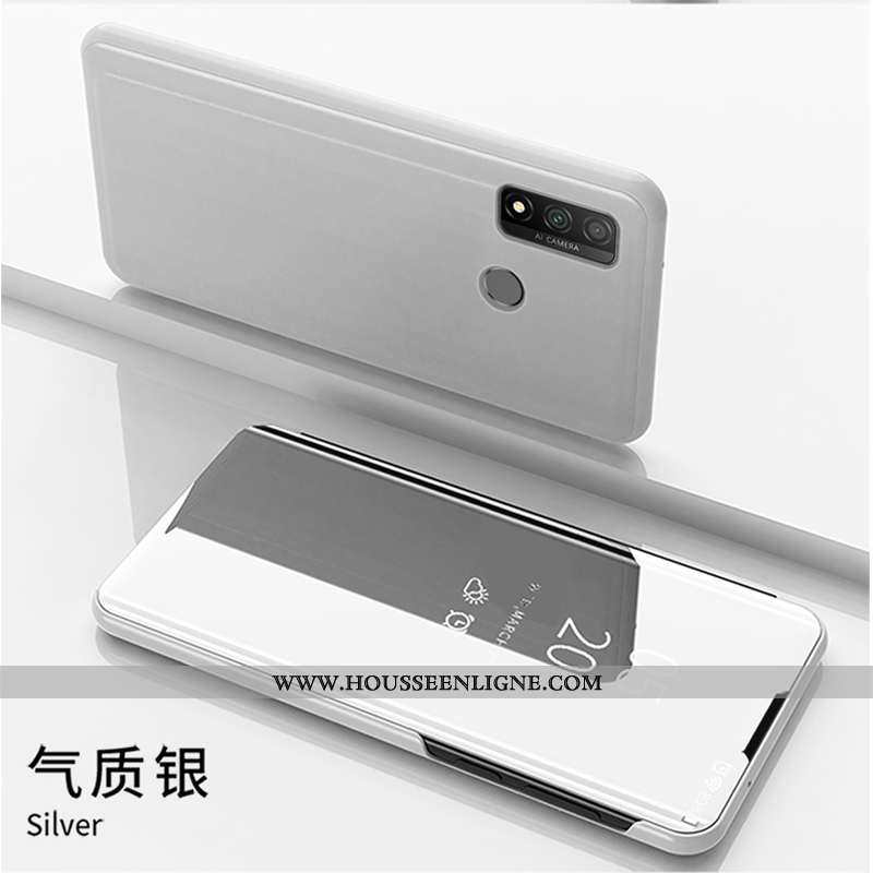 Étui Huawei P Smart 2020 Cuir Housse Blanc Téléphone Portable Coque Blanche
