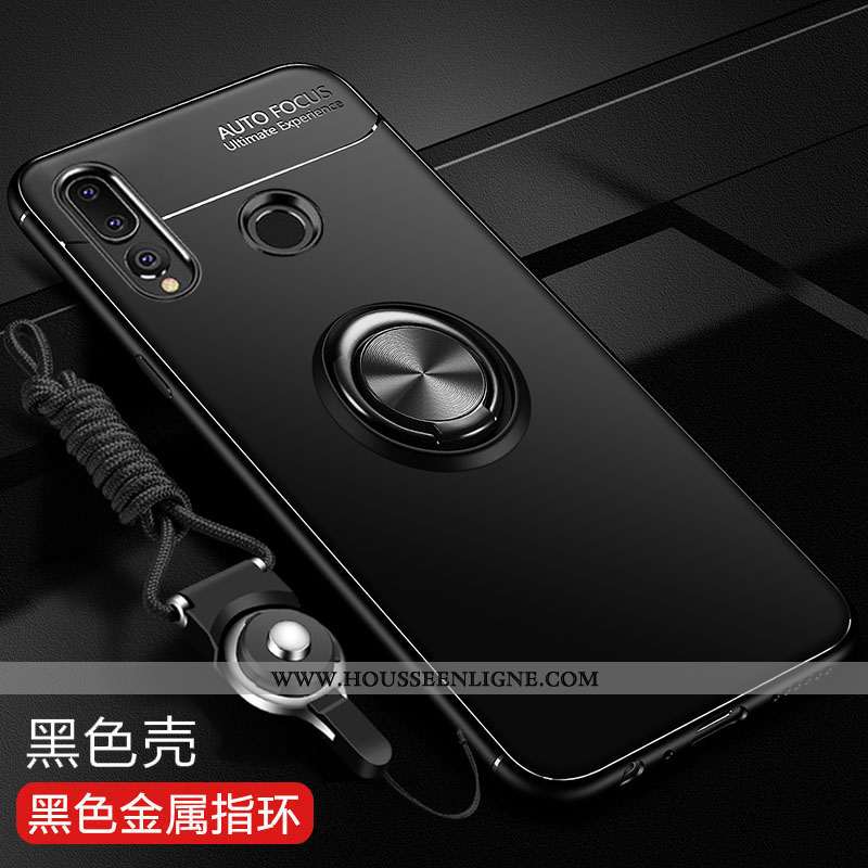 Étui Huawei P Smart+ 2020 Silicone Protection Incassable Tendance Fluide Doux Délavé En Daim Noir