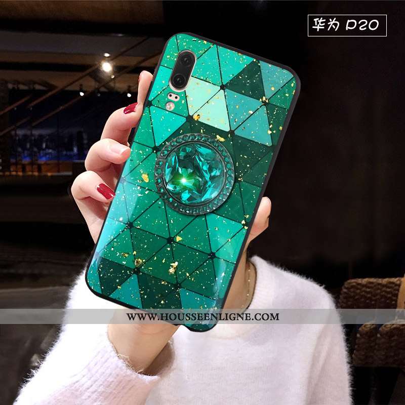 Étui Huawei P20 Personnalité Créatif Nouveau Incassable Tendance Téléphone Portable Verte