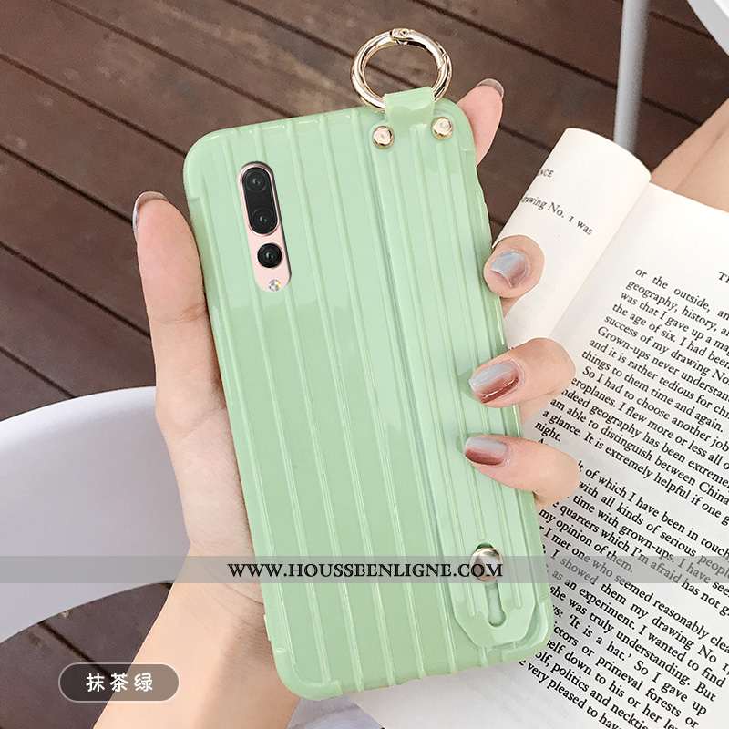 Étui Huawei P20 Pro Créatif Tendance Tout Compris Amoureux Vert Silicone Téléphone Portable Verte