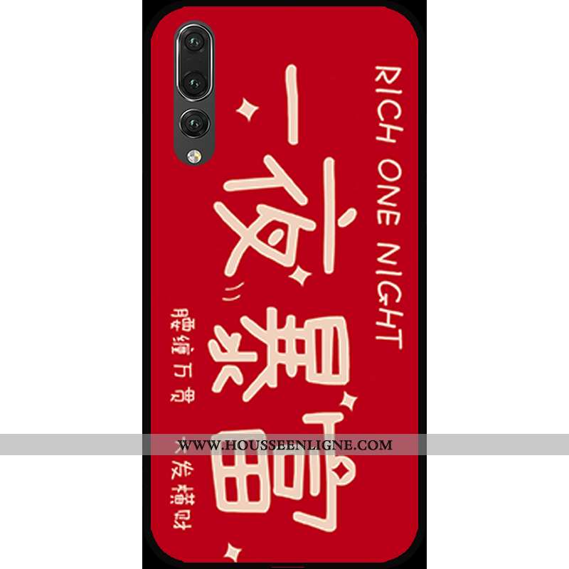 Étui Huawei P20 Pro Silicone Dessin Animé Téléphone Portable Coque Tendance Rat Fluide Doux Rose
