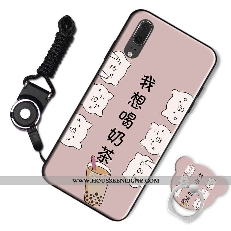 Étui Huawei P20 Protection Tendance Mode Téléphone Portable Rose Coque