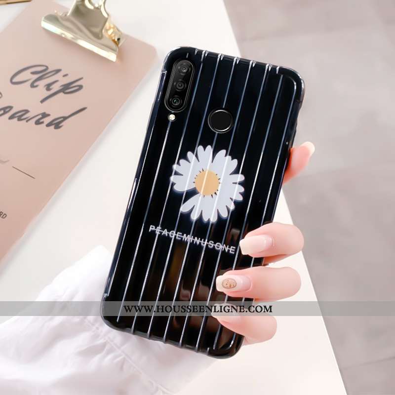 Étui Huawei P30 Lite Créatif Tendance Tout Compris Amoureux Téléphone Portable Personnalité Noir