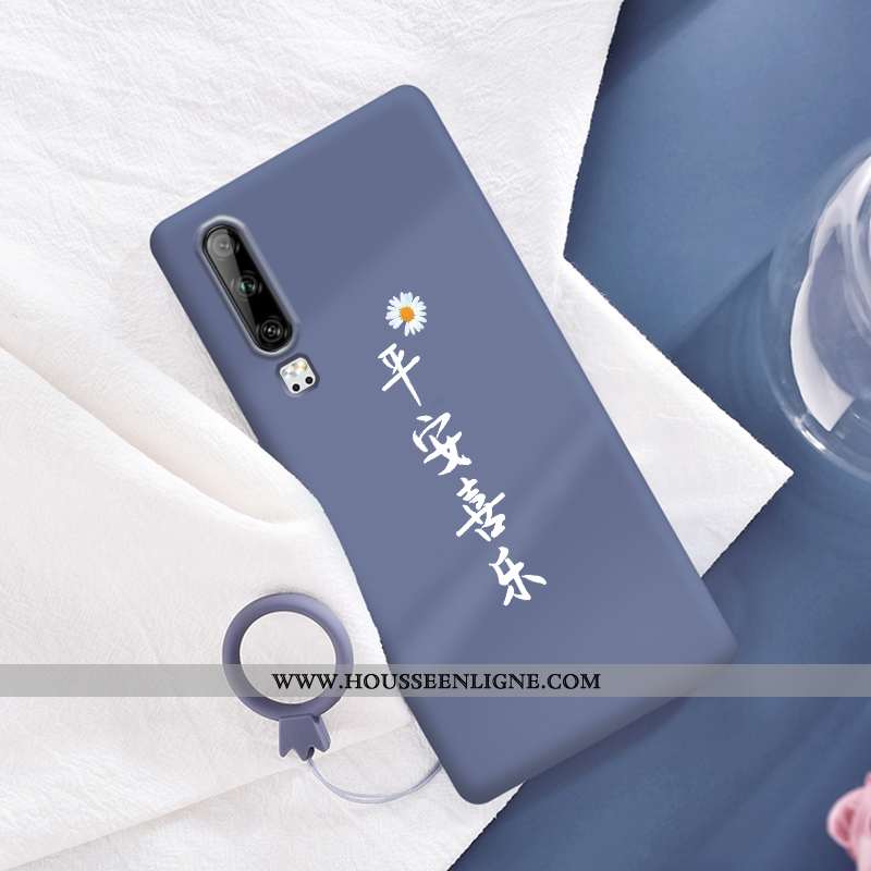 Étui Huawei P30 Protection Fluide Doux Silicone Coque Téléphone Portable Nouveau Petite Marguerite V