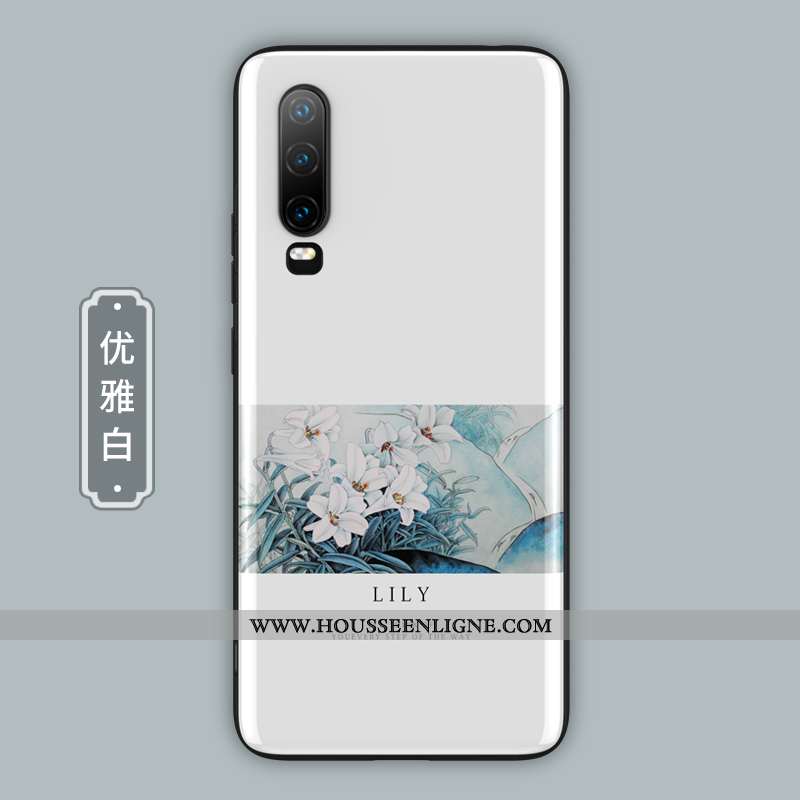 Étui Huawei P30 Protection Verre Style Chinois Tout Compris Net Rouge Ultra Téléphone Portable Verte