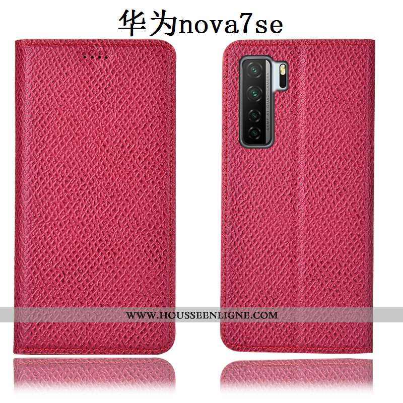 Étui Huawei P40 Lite 5g Modèle Fleurie Protection Coque Housse Téléphone Portable Tout Compris Rouge