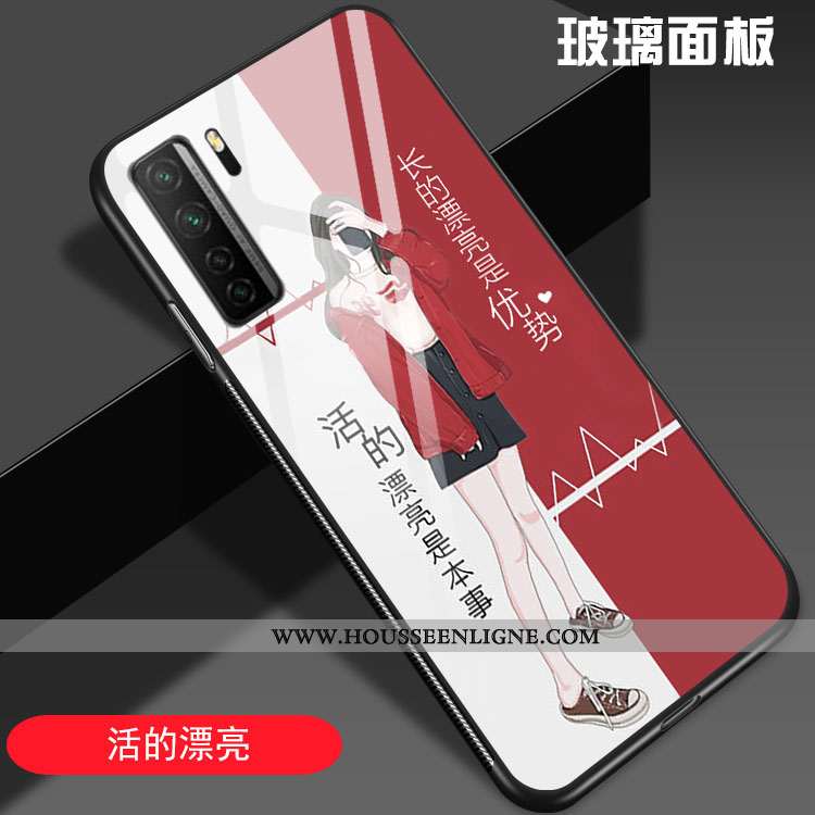 Étui Huawei P40 Lite 5g Personnalité Créatif Mode Rouge Tendance Téléphone Portable Coque
