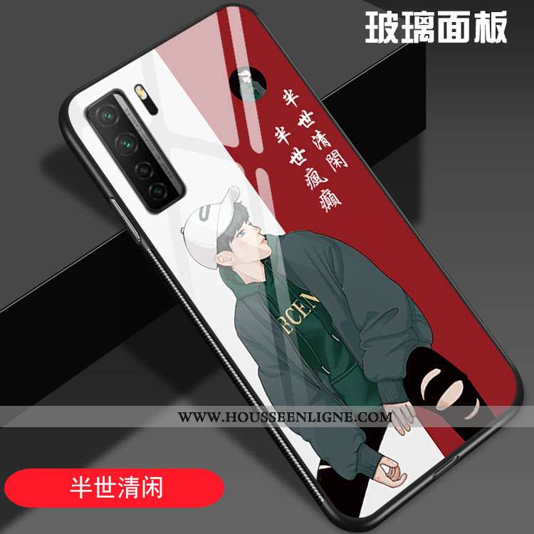 Étui Huawei P40 Lite 5g Personnalité Créatif Mode Rouge Tendance Téléphone Portable Coque